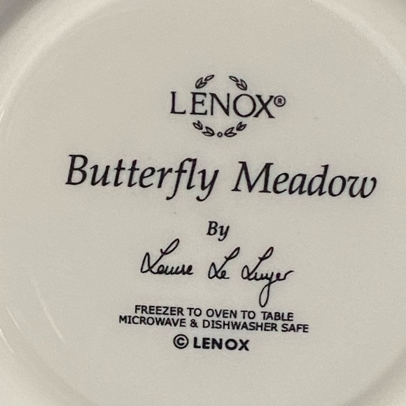 Lenox Butterfly Meadow Blue Butterfly cup and saucer set - Picture 9 of 11